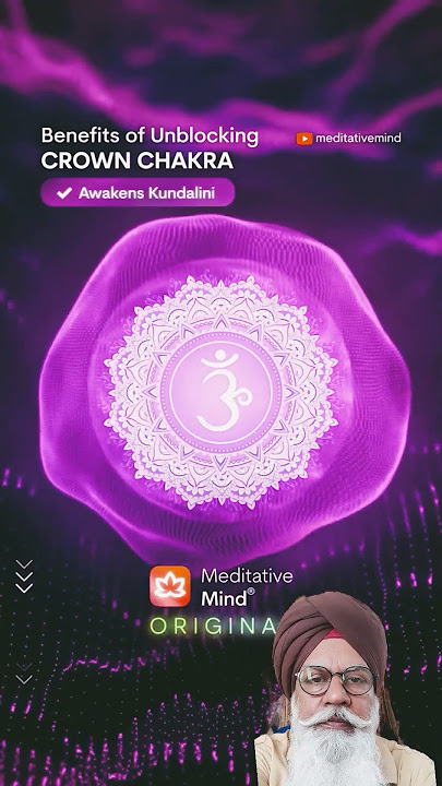 🤪♨️In 30sec 👉Quick heal CROWN CHAKRA Unblocking #shorts #meditativemind1 #shorts