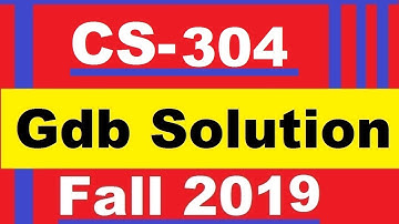 Cs304 gdb solution Fall 2019