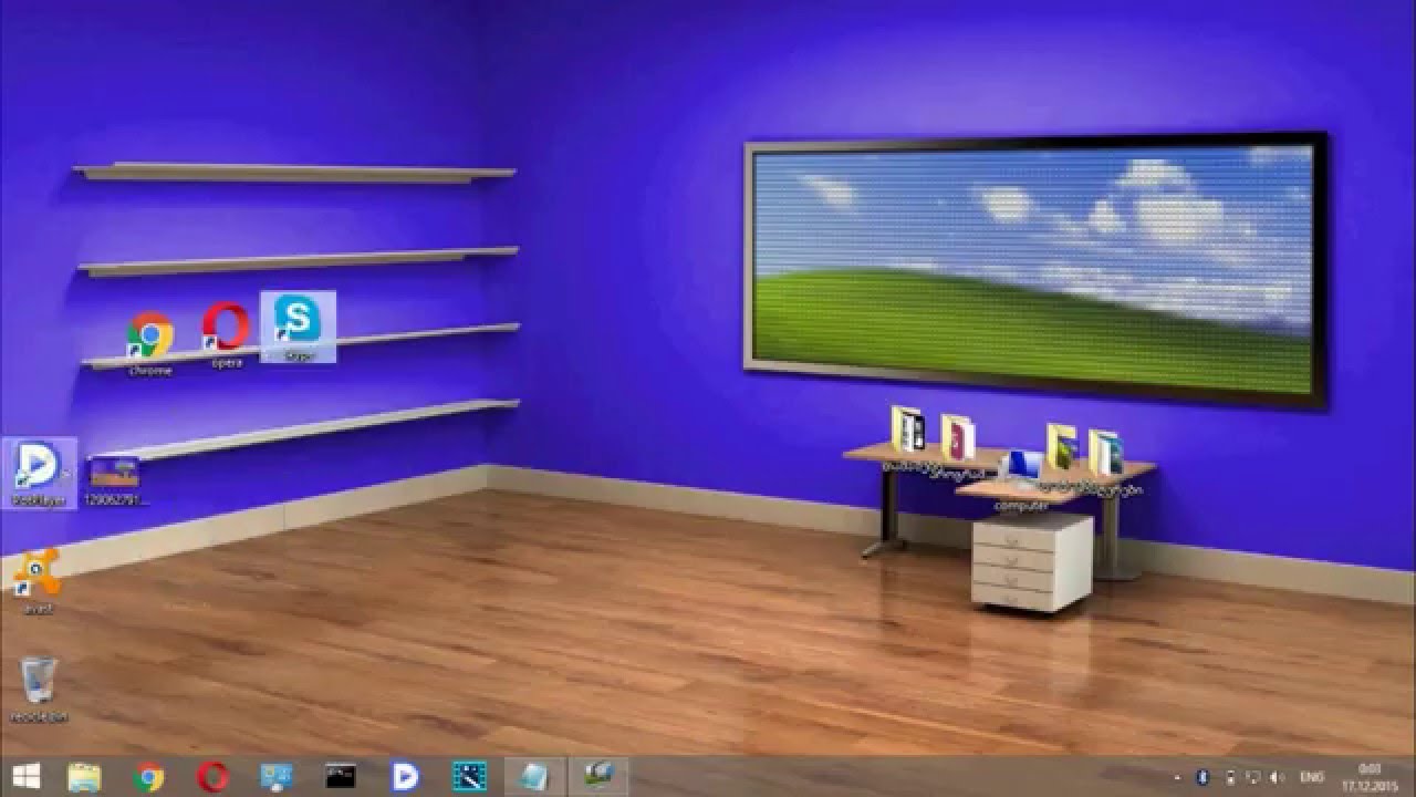 how to make 3D office on the desktop/როგორ გავაკეთოთ დესკტოპზე 3D ოფისი ...