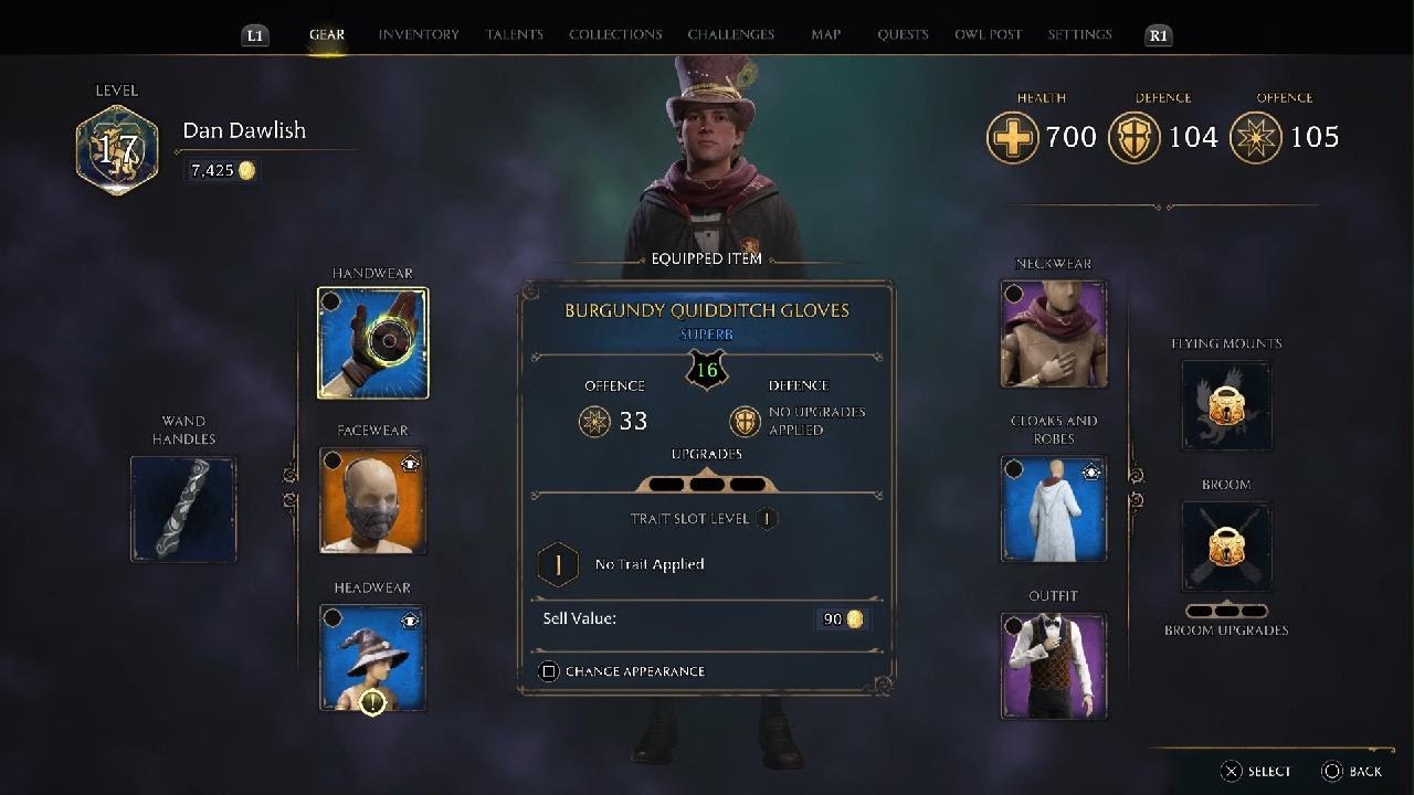 How To Change Appearance Of Any Gear Hogwarts Legacy YouTube