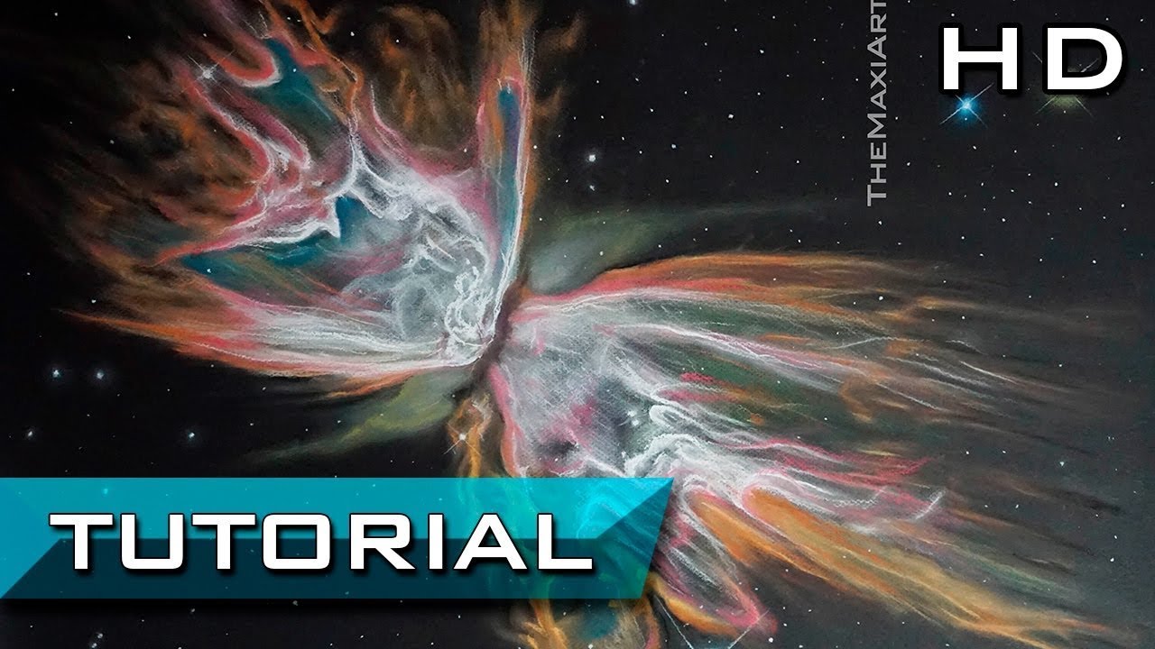 How to Draw a Nebula Step by Step with Colours - Beauty - YouTube