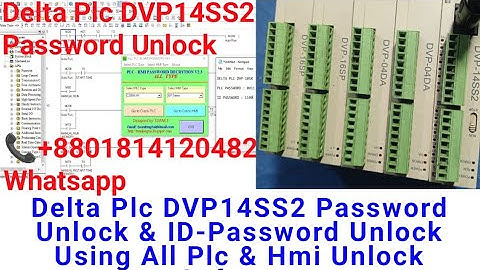 Delta Plc DVP14SS2 Password Unlock & ID-Password Unlock Using All Plc & Hmi Unlock Software