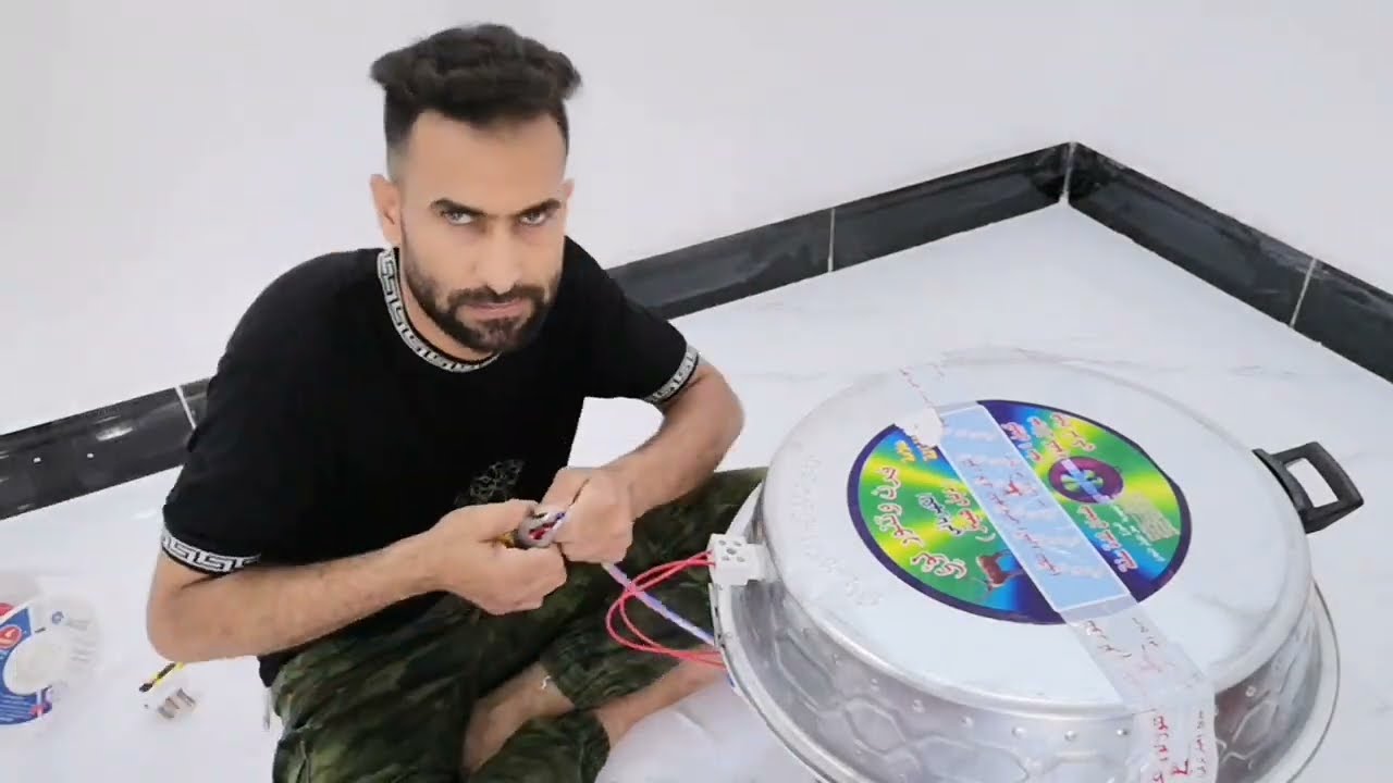 ربط تنور كهربائي جديد،،،، شد ربط تنور خبز عيش،، كهرباء جديد لأول مره