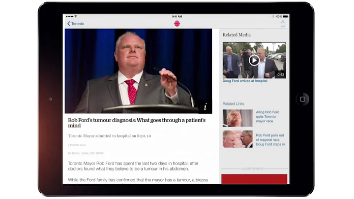 New CBC News App for iPad
