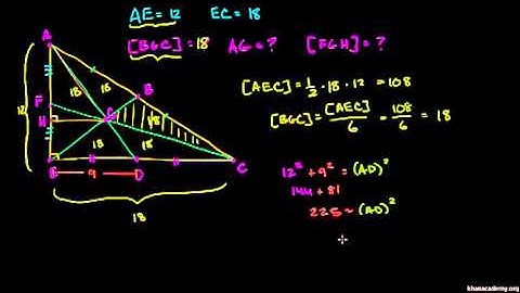 Median Centroid Right Triangle Example