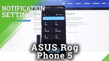 Manage Notification Bar with One Shade App - ASUS ROG Phone 5