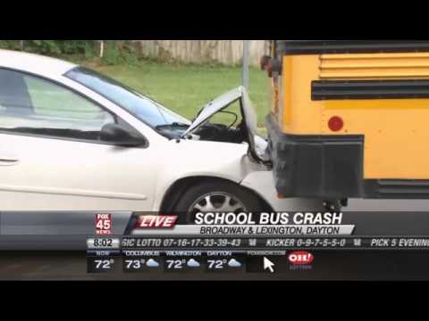 Car Crashes into Dayton School Bus