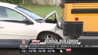 Car Crashes into Dayton School Bus