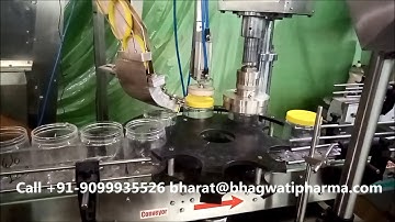 Ghee Pet Jar Automatic Single Head Screw Capping Machine with Cap Elevator
