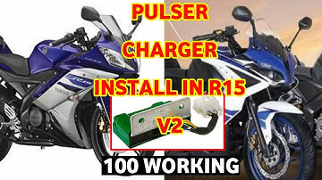 r15 v2 | yamaha r15 v2 charging problem | bike battery charger installation | r15 v2 modified