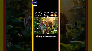 tiger population in karnataka 🐯🐯facts in kannada #shortsfeed #shorts #kannadafacts #gkinkannada #top