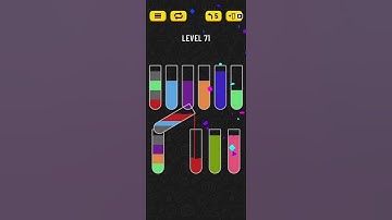 Water Sort Puzzle Level 71 Walkthrough Solution iOS/Android