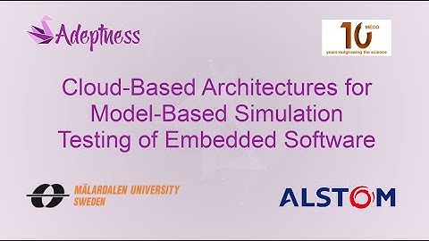 Cloud-Based Architectures for Model-Based Simulation Testing of Embedded Software