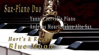 Video thumbnail of "Blue Moon   Rodgers & Hart  Sax - Piano Cover"