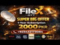 Filex OTT 1 Year Subscription Only 2000 PKR 😱 | Limited Time 2 Days Offer | Best IPTV Deal 2026