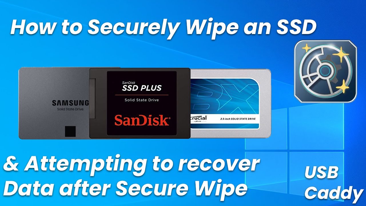 How to Securely Wipe an SSD | Trying to recover data after Sanitization |  USB Parted Magic - YouTube