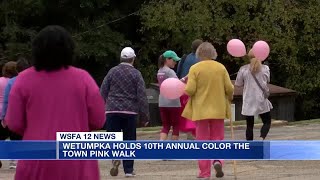Wetumpka holds Color the Town Pink Walk
