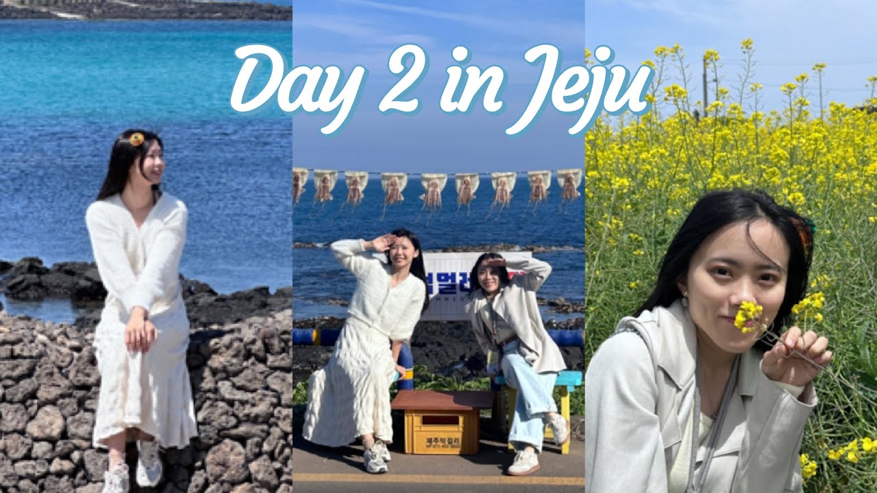 濟州島🇰🇷trip day2 - 城山日出峰搭刺激快艇 牛島邂逅浪漫油菜花田與好吃豬排飯