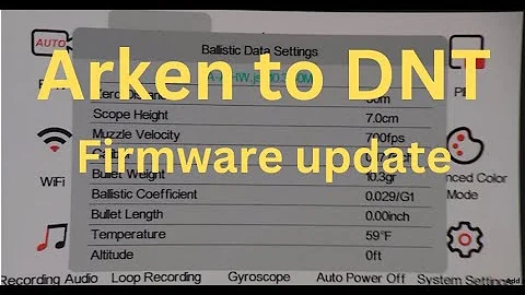 Arken Zulus LRF  APP upgrade to DNT ballistic APP