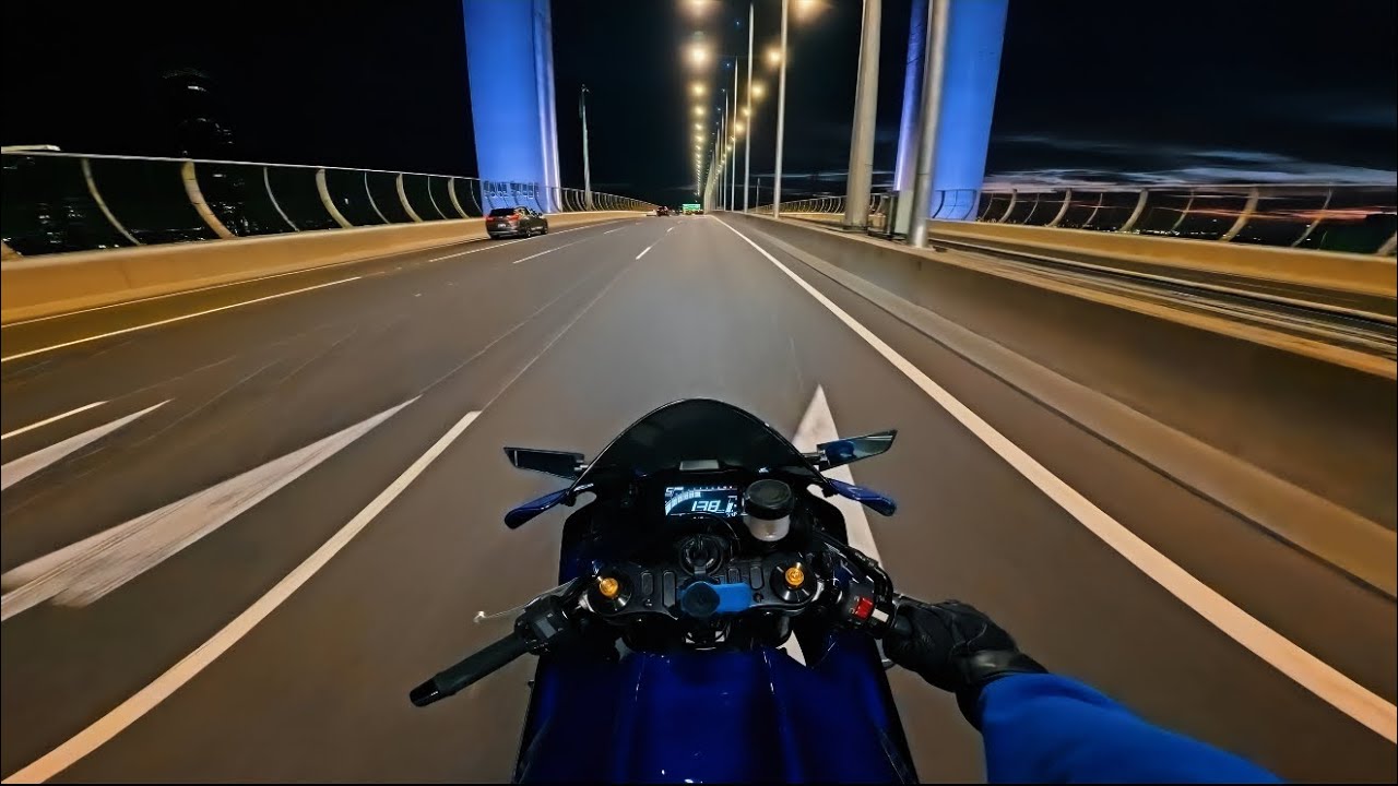 It’s night time, let’s go for a ride.