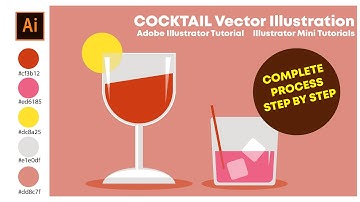 Design Flat Illustration Vector Design - Adobe Illustrator Mini tutorial - Illustrator Mini tutorial