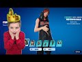 Gifting My 10 Year Old Kid NEW Fortnite Skin Bundle Unlocking BILLIE EILISH Red Roots Skin GAMEPLAY