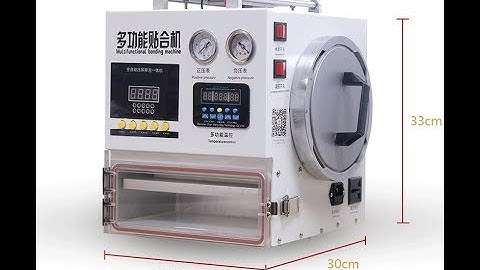 OCA laminating machine with bubble remove all in one machine Install video