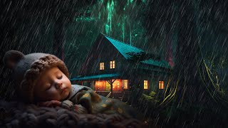 🌧🌲 fall asleep to the sounds of falling rain next to a forest hut - sleepy rain in the woods 🌧🌲.