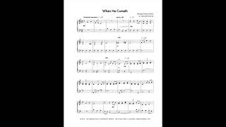 When He Cometh - Sound Beginnings Piano Solo (SBP3004)