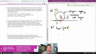 Physics 4A - Rotation Freeform Timed Assessment - Spool of String