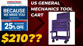 US General Mechanics Tool Cart | Harbor Freight Best Tool