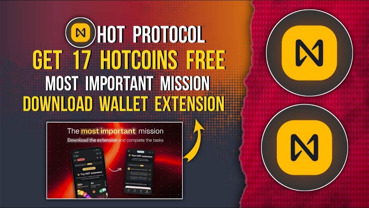 HOTCOIN Get 17 Hotcoins Free | Download Wallet Extension | Most Important Mission 