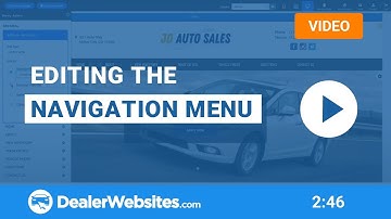 Editing the navigation menu