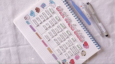 Làm thời khoá biểu BT21 thay đổi môn học 💜💣