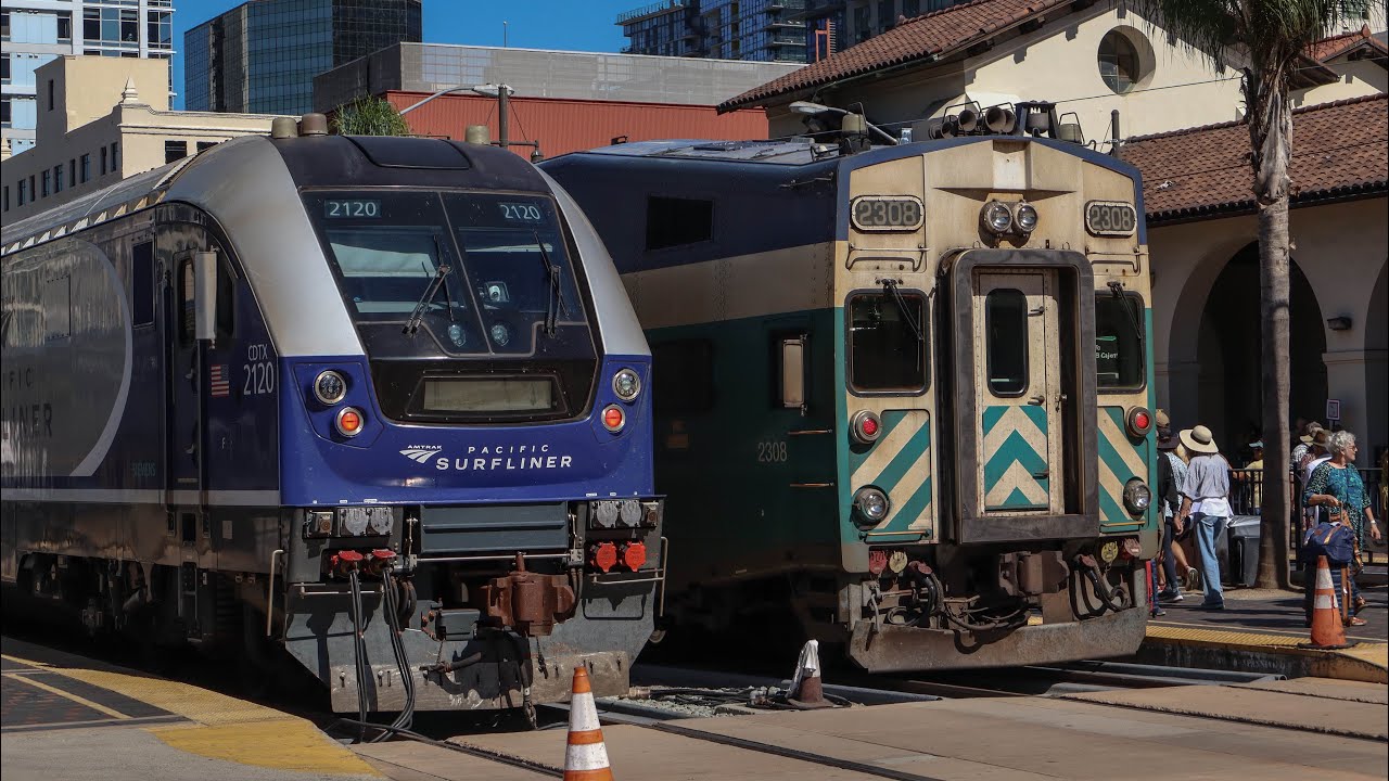 Amtrak, BNSF, and Coaster trains in San Diego - Late 2025 | Hornshows, Rare Power, and More