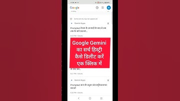 How to delete Google Gemini search history