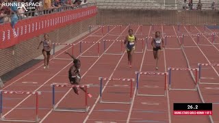 Tatum Lynn Doesnt Give Up, Wins New Balance Nationals Hurdles Race After Fall
