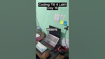 Day 16 Coding Till I get 4 lakh #Dsa #coding #flutter #computer  #tech #startup #internship #python