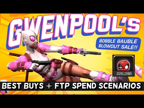 Best Buys + FTP Bauble Spend Scenarios | Gwenpool Bauble Store | Marvel Contest of Champions