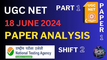 UGC NET 18 June 2024 | Paper - 1 Shift - 2 | Analysis Part - 1 | TANVI