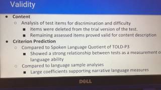 Test of Narrative Language (TNL) Group 9