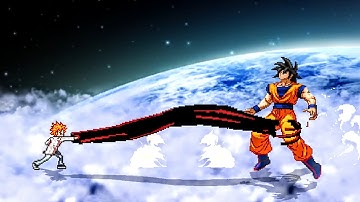 Ichigo Fullbring V2 (New) VS Son Goku V3.4 (all form) in Jump Force Mugen