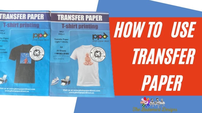T Transfer Paper Step By Step - YouTube
