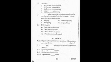 HSBTE Diploma 3rd sem l operating system l 2024