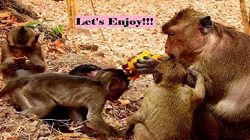 Thanks God For Giving Nice Mom Like Marria, She Shares Her Food To All Kids Around Her.