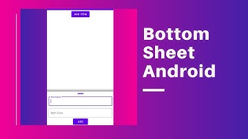 Bottom Sheet Dialog in Android | Android App Development