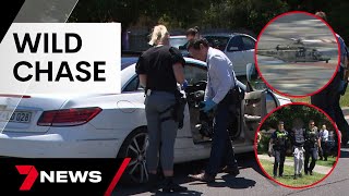 Five accused car thieves caught after a three-hour police chase | 7 News Australia