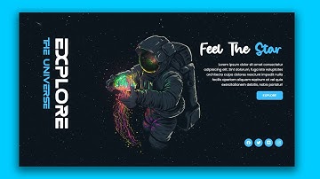 Learn How To  Create An Landing Page With Video Background | HTML CSS Design