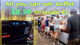 All you can eat buffet $8.99 in Orlando Florida
