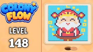 Colony Flow Level 148 walkthrough & solution Gameplay Easy
